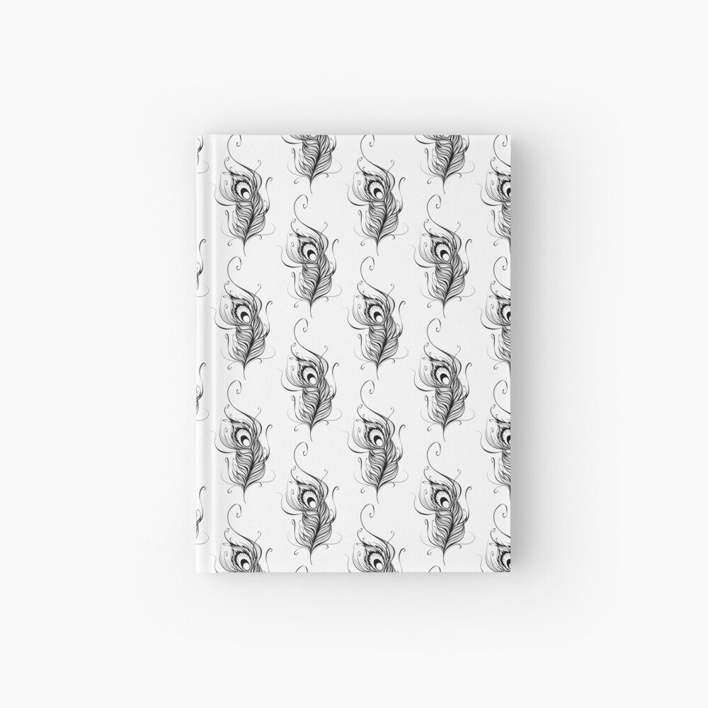 Stylized black peacock feather Sticker for Sale by Blackmoon9