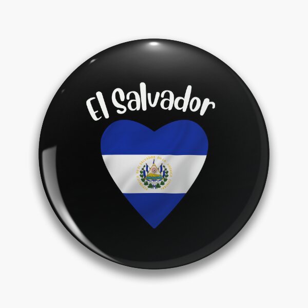 Item preview, El Salvador Flag In Heart designed and sold by taniastyle.