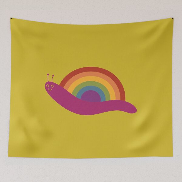 Item preview, Rainbow Gay Flag Snail designed and sold by ICantFindMyFish.