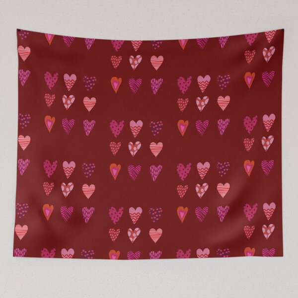 Item preview, Red and pink hearts with and dots lines designed and sold by Pacesyte.