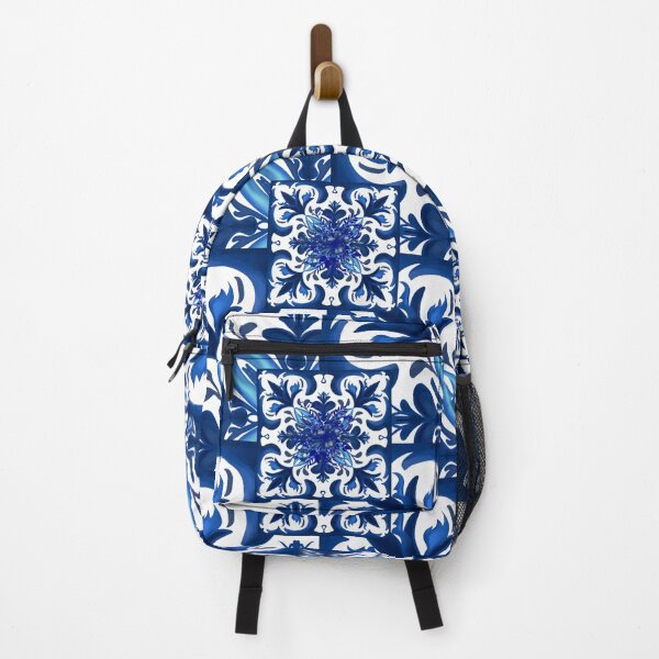 Item preview, Majolica,blue tiles,blue willow art designed and sold by MariaMarinova.
