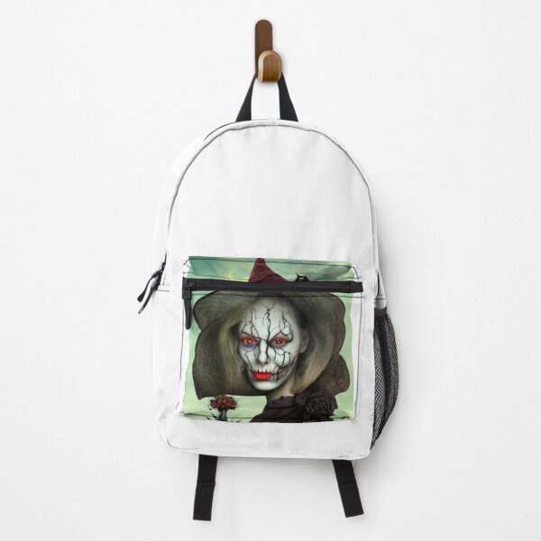 Item preview, halloween witch theme surrealist art in the styles of igor morski, jim warren, and a tim burton film, intricate, movie hyperrealistic, accurate facial details, profile picture with designed and sold by bestoftrendy.