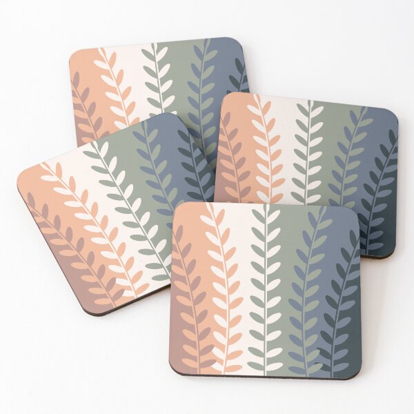 Item preview, Retro leaves pattern designed and sold by MoSaid.