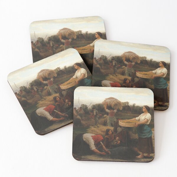 Item preview, The Colza (Harvesting Rapeseed) | Jules Breton | 1860 French Farm Life Art designed and sold by CJET.