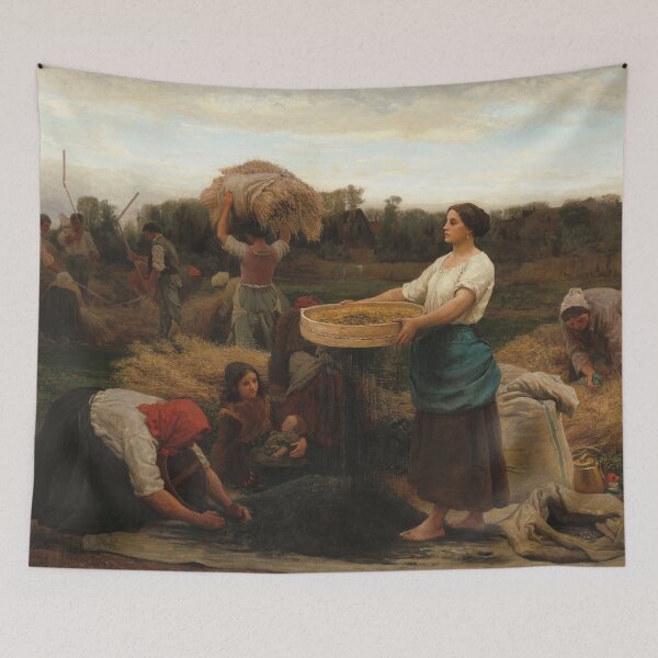 Item preview, The Colza (Harvesting Rapeseed) | Jules Breton | 1860 French Farm Life Art designed and sold by CJET.
