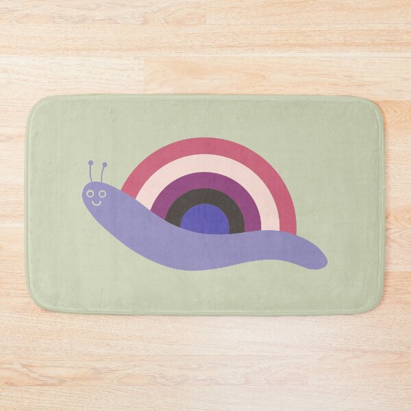 Item preview, Genderfluid Flag Snail designed and sold by ICantFindMyFish.