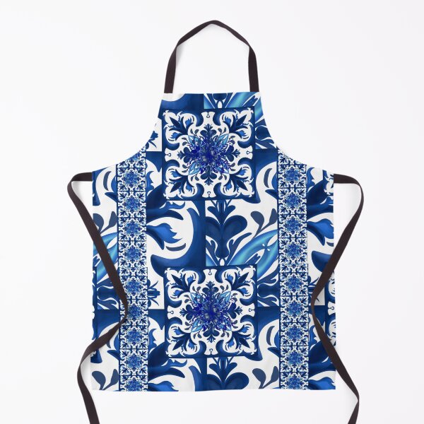 Item preview, Majolica,blue tiles,blue willow art designed and sold by MariaMarinova.