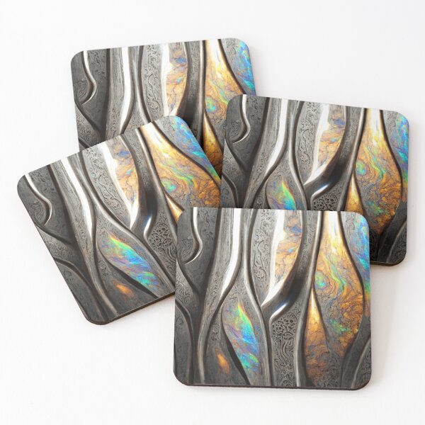 Item preview, Opal Damascus Steel Ribbons designed and sold by BLADESTEM.