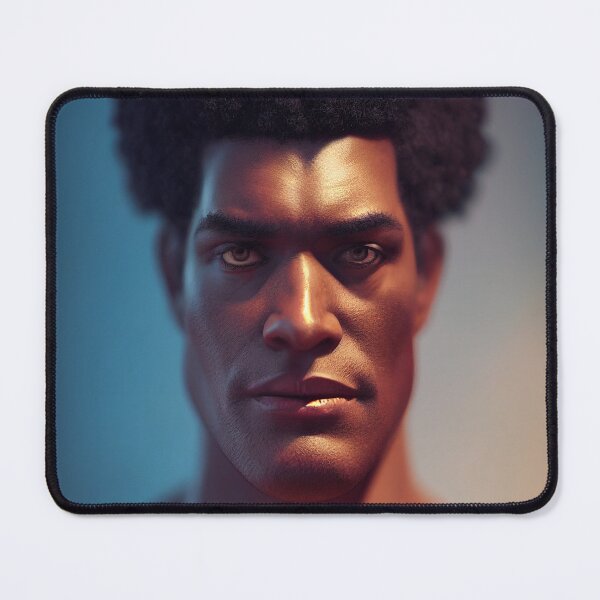 Item preview, Portrait Of An African Super Hero – Anime Cartoon African Super Hero designed and sold by MadeByRobots.