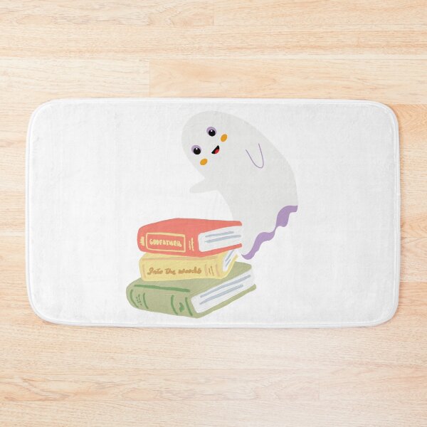 Item preview, cute ghost book reading teacher school funny halloween designed and sold by ApurwaArtShop.