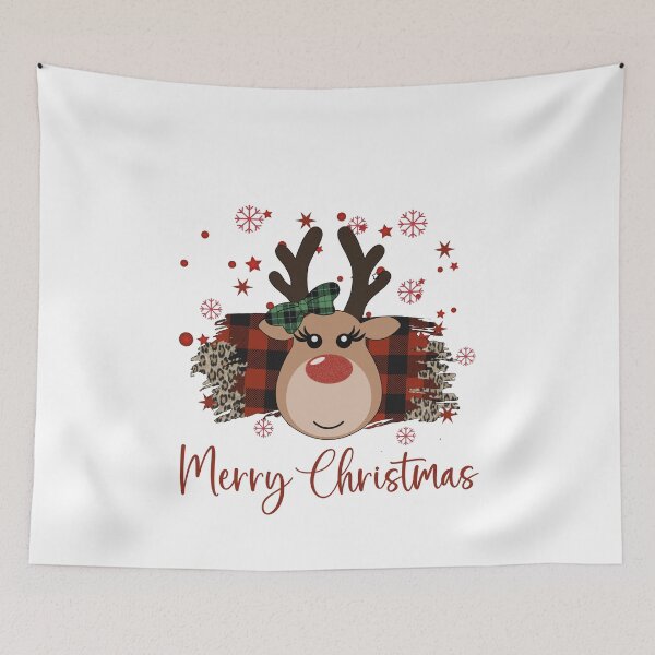 Item preview, Cute Christmas Reindeer Face designed and sold by HappyLifeCreate.