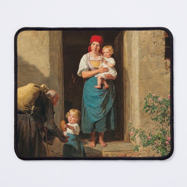 Item preview, The Compassionate Child | Ferdinand Georg Waldmuller | 1860 Wholesome Family Art designed and sold by CJET.