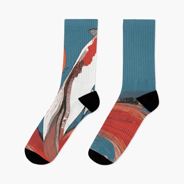 Item preview, Koi Fish Abstract Orange Blue designed and sold by Nonshape.