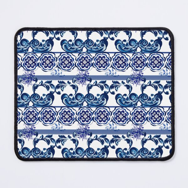 Item preview, Majolica,blue tiles,blue willow art designed and sold by MariaMarinova.