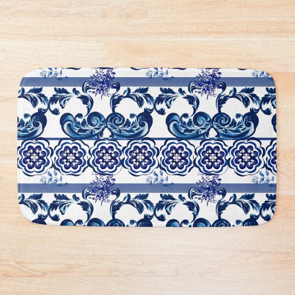 Item preview, Majolica,blue tiles,blue willow art designed and sold by MariaMarinova.