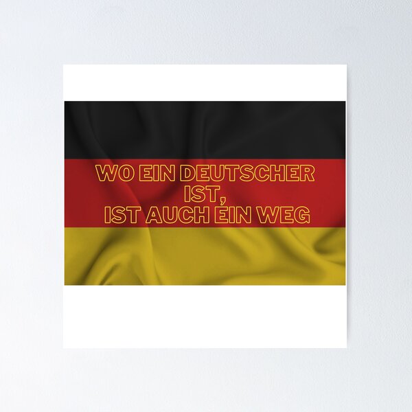 Poster: Lustige Deutsche Flagge