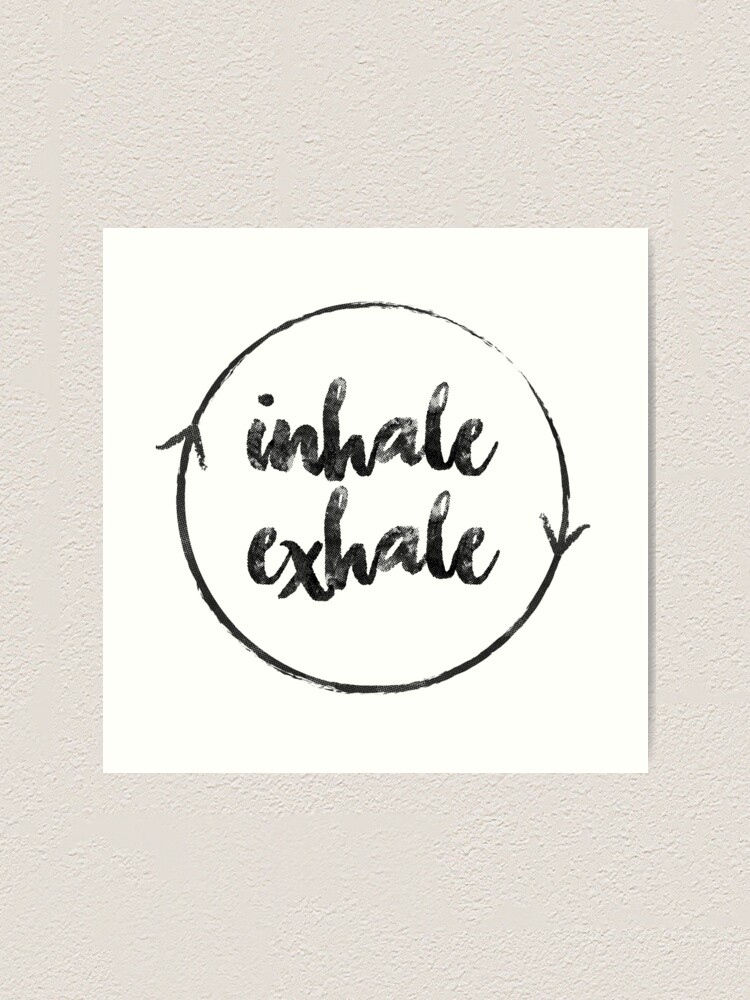 Inhale Exhale Wall Art. Inhale Exhale Print for Pilates 