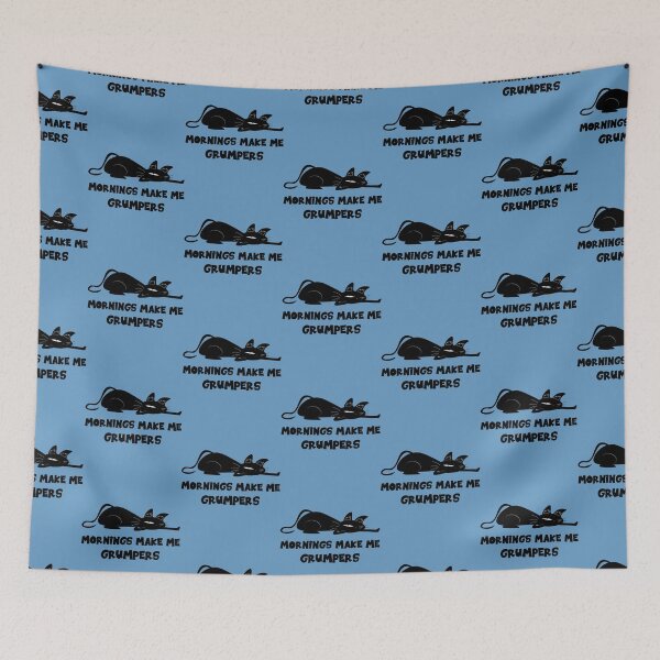 Item preview, Funny Sleepy Cat, Mornings Make Me Grumpers designed and sold by OliviaGbyKyro.