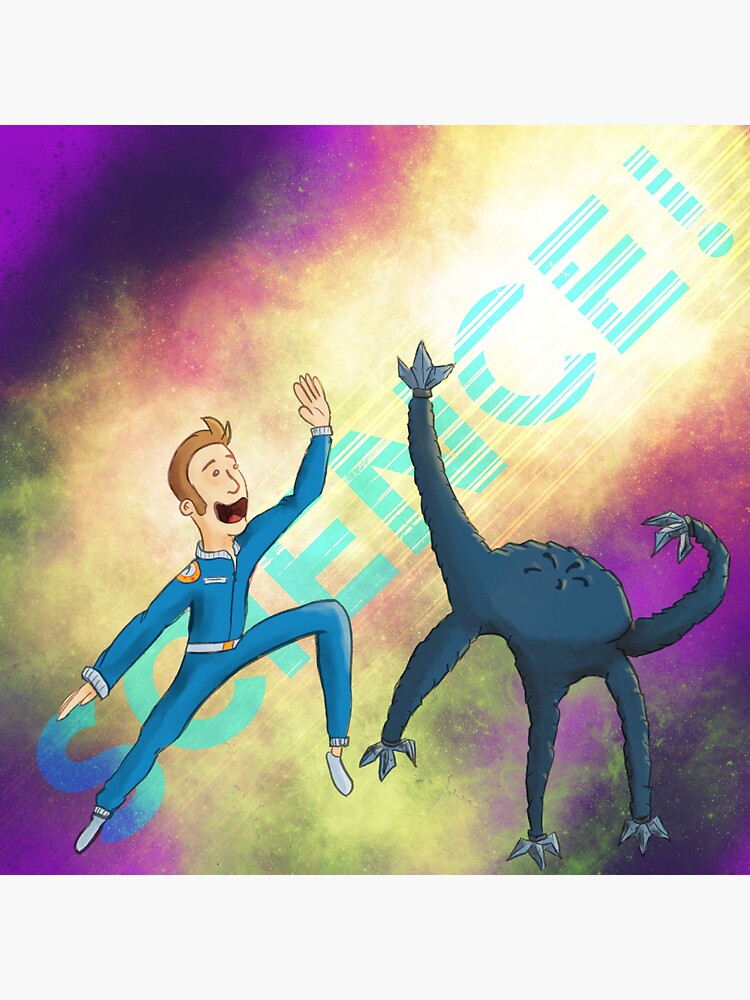 "Science Buddies" Sticker for Sale by Norealartist Redbubble