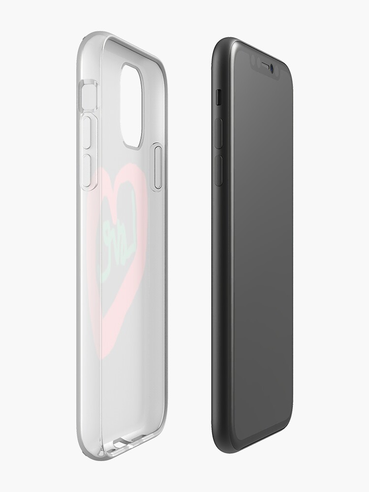 Alternate view of Love T Shirt Red Heart Love Saying iPhone Case & Cover