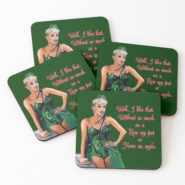 Item preview, White Christmas - Kiss My Foot or Have an Apple - Green designed and sold by Smile More Art Store ⭐️⭐️⭐️⭐️⭐️.