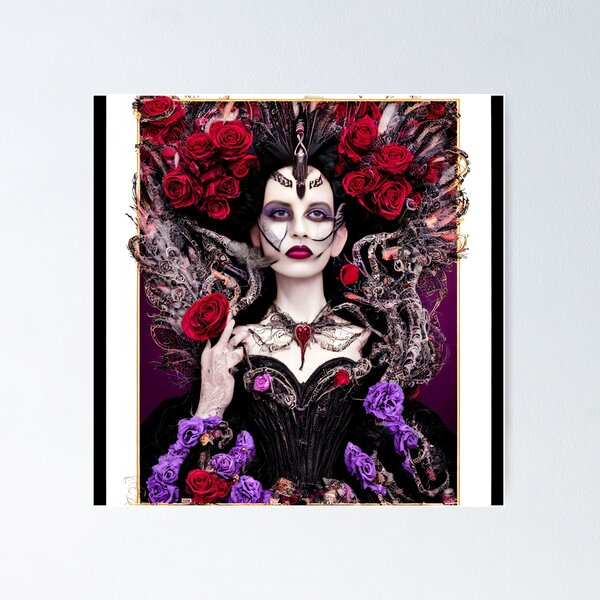Item preview, Queen of Hearts Look Ahead designed and sold by @adorcharm Modern & Classic AI Art.