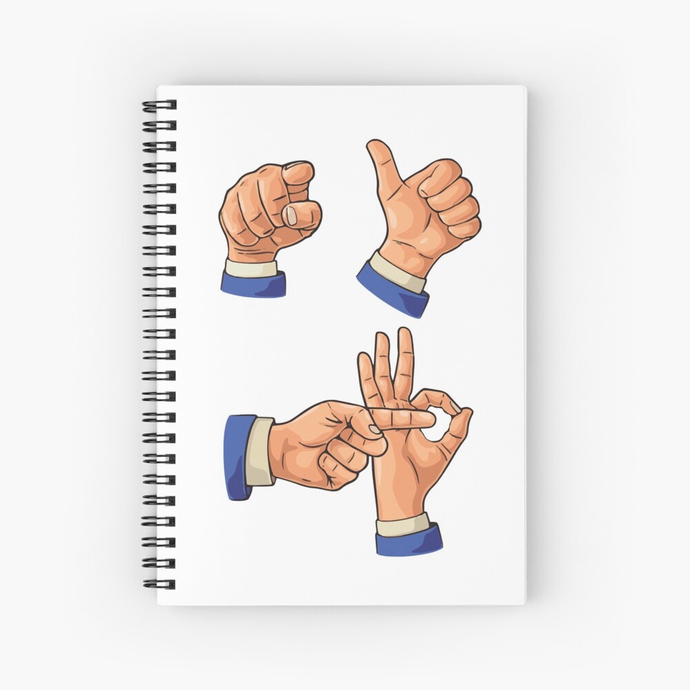 You And Me Sex Hand Gesture Spiral Notebook By Wrestletoys Redbubble 2659