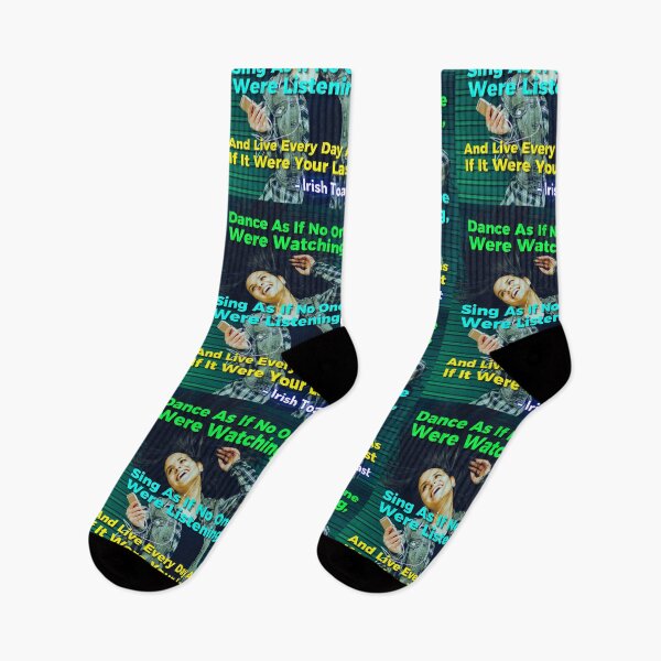 Item preview, Irish Toast - Dance As If No One Were Watching, Sing As If No One Were Listening, And Live Every Day As If It Were Your Last designed and sold by IrishProverbs.