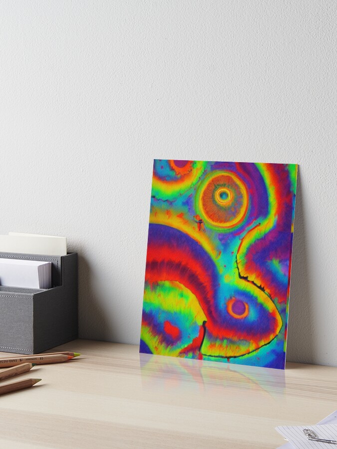 Vibrant Rave techno retro 60s hippie Funky dress Abstract ai art trippy tie  dye ai art prompt hallucination Jimi mesmerizing oil paint swirl Art Board  Print for Sale by weird83