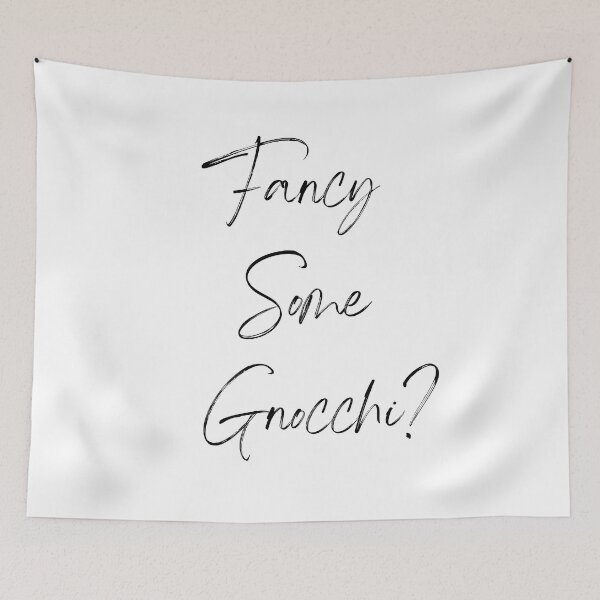 Item preview, Funny, Rude, Fancy some Gnocchi, Food, Kitchen, Wall Art, home, decor, poster, Splatter Print designed and sold by Pics-squiggles.