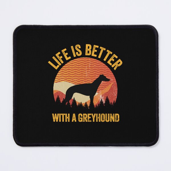 Item preview, Life Is Better With A Greyhound Wavy Lines Gift designed and sold by Guarddogdrive.