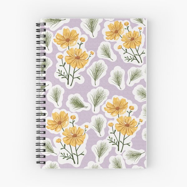Item preview, Yellow Autumn Flower Sticker Pattern (Pink) designed and sold by Geo De la Cruz.