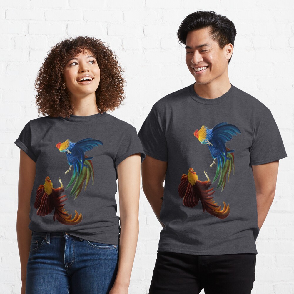 Camiseta «pelea de gallos» de morgannicol | Redbubble