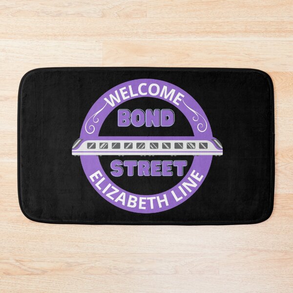 Item preview, Welcome Bond Street Station to Elizabeth Line on Black designed and sold by LoloTrends.
