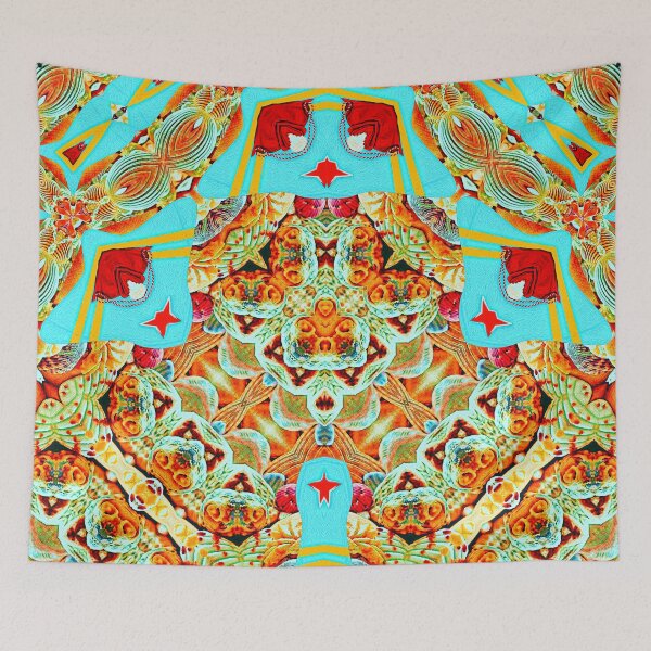 Item preview, HARMONIOUS COCKTAIL OF ARUBA SHELLFISH - UNFORGETTABLE ARUBA CHRISTMAS SOUVENIRS - ARUBAN PARADISE ISLAND ABSTRACT GEOMETRIC PAINTING - ARUBAN ABSTRACT FLAG INSPIRATION - ARUBA ONE HAPPY ISLAND. designed and sold by Ralek.
