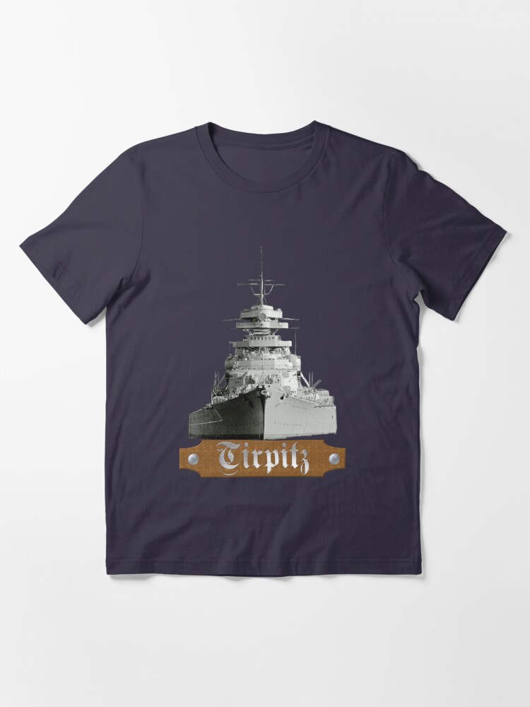 German battleship Tirpitz T-Shirt Redbubble Essential Navy\