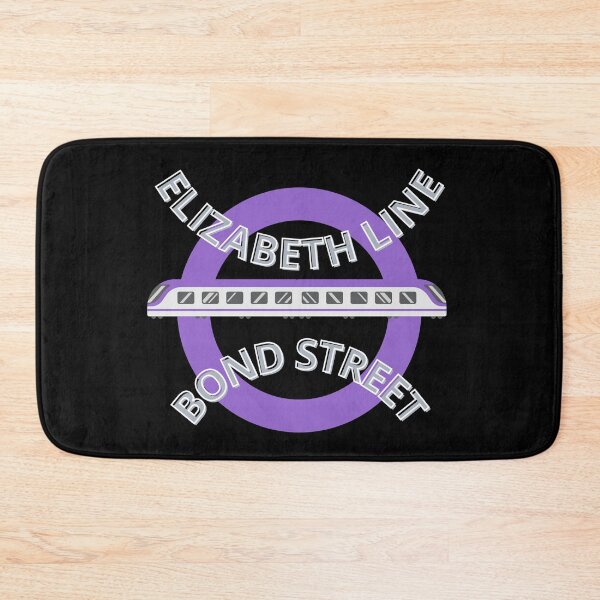 Item preview, Bond Street Elizabeth Line on Black designed and sold by LoloTrends.