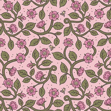 Artwork thumbnail, Medieval Roses Pattern by Feroniae