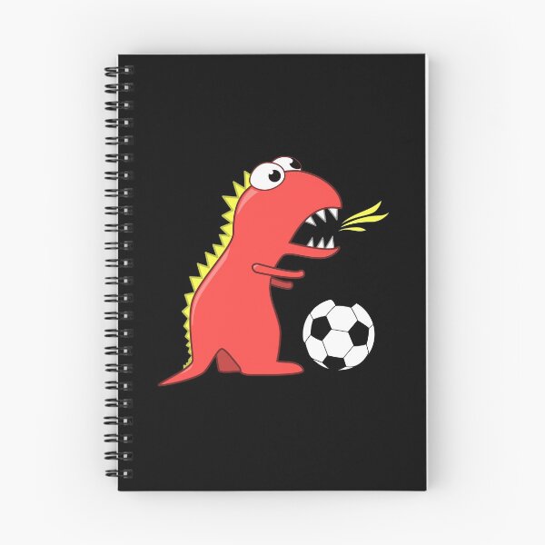 Item preview, Black Funny Cartoon Dinosaur Soccer designed and sold by Boriana Giormova.