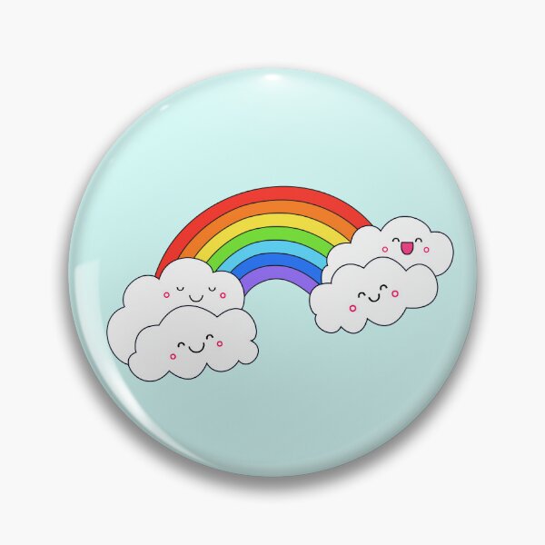 Item preview, Cute rainbow and happy clouds designed and sold by mixMixtli.