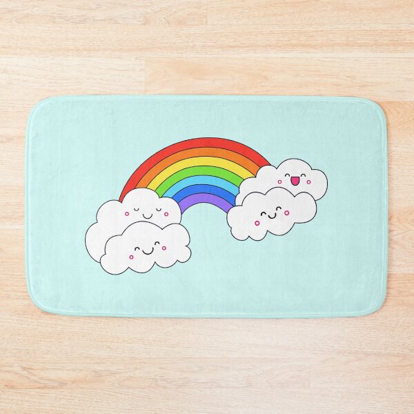 Item preview, Cute rainbow and happy clouds designed and sold by mixMixtli.