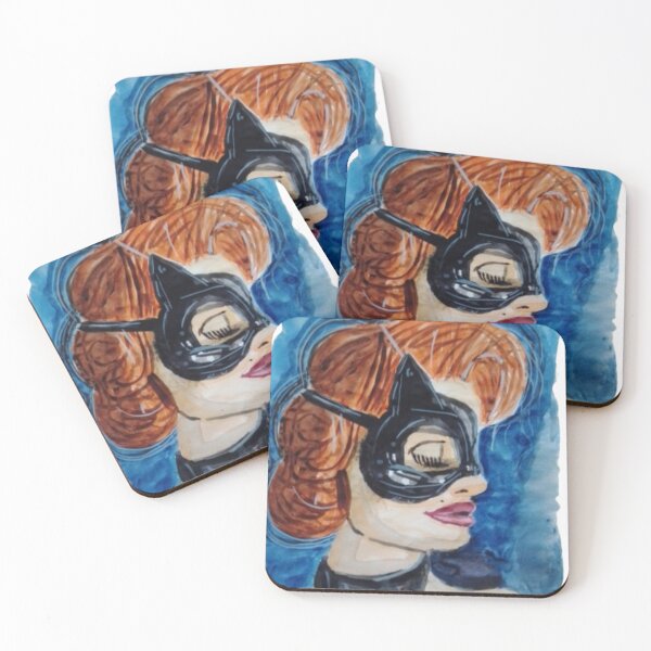 Item preview, Woman Wearing Cat Mask designed and sold by mila-ola.
