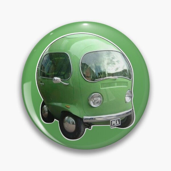 Item preview, Green PEA Car vehicle sweet funny round illustration  designed and sold by Motorenkammer.