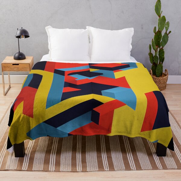 Item preview, Abstract Cubistic Yellow, Red & Blue designed and sold by Stanley de Wekker.