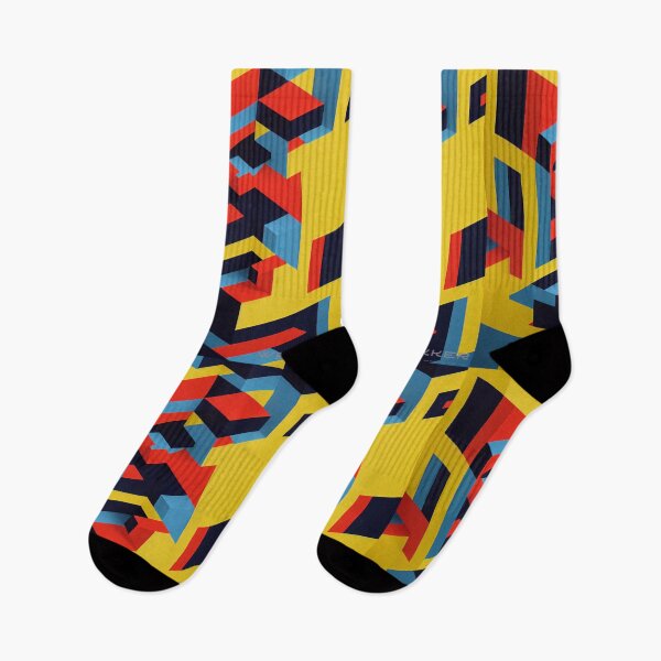 Item preview, Abstract Cubistic Yellow, Red & Blue designed and sold by Stanley de Wekker.