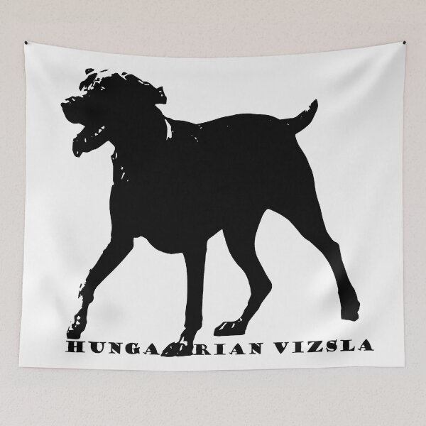 Item preview, Hungarian Vizsla in Action: Black and White Logo designed and sold by Alius Imago.