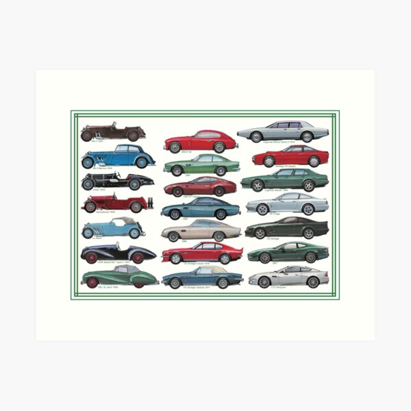 British Sportscars 1 Art Print