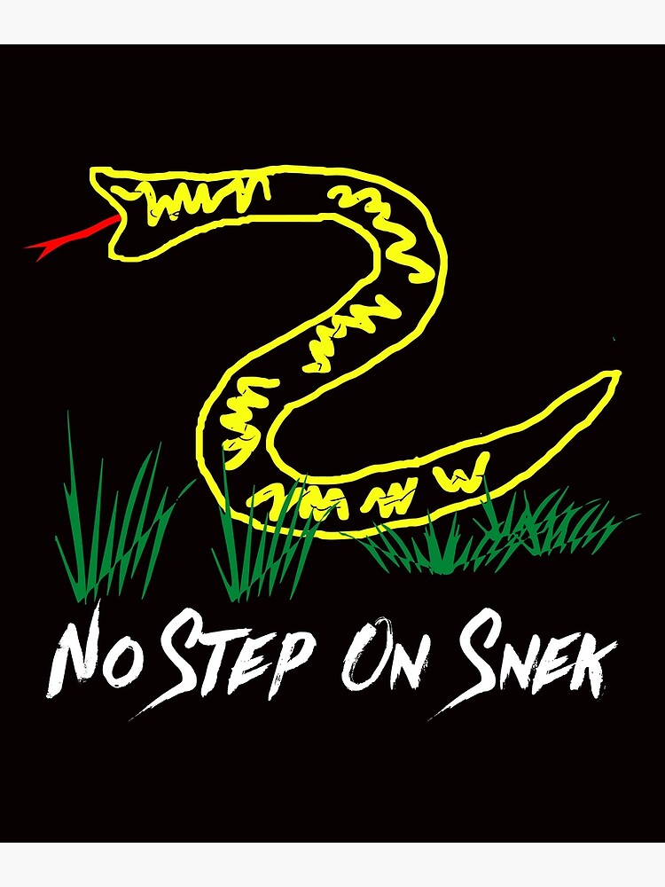 Gadsden Flag Patch Parody Snake Don't Tread On Me No Step On Snek