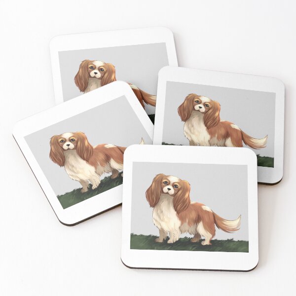 Item preview, Cavalier King Charles Spaniel dog painting designed and sold by Apolapets.