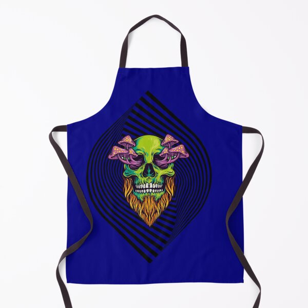 Item preview, Green Skull With a Beard Psychedelic designed and sold by TajfunX.